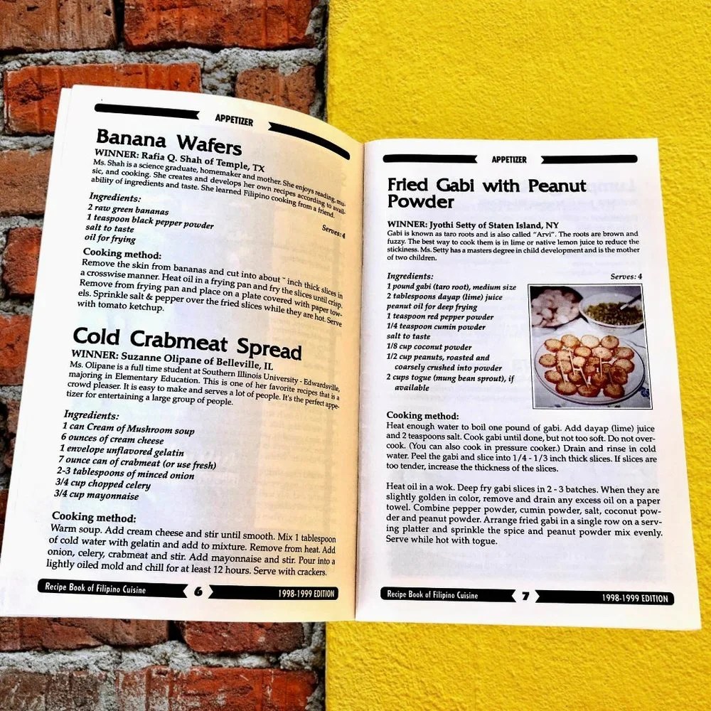 FILIPINO CUISINE Cookbook Recipe Book 1998 by AT&T